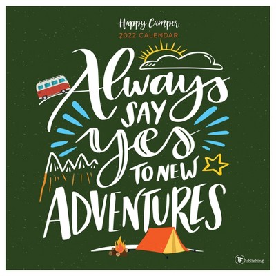 2022 Wall Calendar Happy Camper - The Time Factory