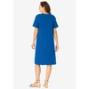 Woman Within Plus Size Perfect Short-Sleeve Crewneck Tee Dress - 3 of 4