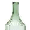 Melrose Sage Ribbed Glass Bottle Neck Vase 10.75"H - 2 of 2