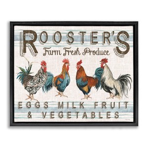Stupell Industries Country Roosters Produce, 17" x 21" - 1 of 4