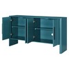 NicBex 59" Modern Sideboard,Kitchen Storage Cabinets with 4 Doors and Adjustable Shelves for Kitchen and Dining Room,Black/Blue/Espresso - 4 of 4