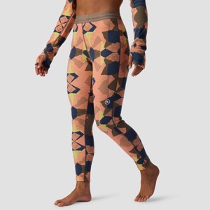 Backcountry, Cedars RWS Merino Mid-Wt Baselayer Bottom - Women's, Peach Sky Geo Collage Print, XS - 1 of 1