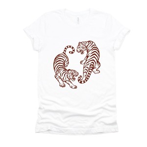 Two Tigers - Women's Short Sleeve Graphic T-Shirt - 1 of 4