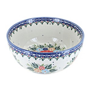 Blue Rose Polish Pottery A87 Andy Cereal/Soup Bowl - 1 of 2