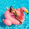 Swimline 78" Water Sports Inflatable Giant Flamingo Swimming Pool 1-Person Ride-On Float Toy - Pink - 3 of 4