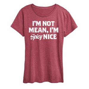 Women's - Instant Message - Spicy Nice Short Sleeve Graphic T-Shirt - 1 of 4
