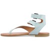 Journee Collection Womens Kyle Ankle Wrap Low Block Heel Sandals - 2 of 4
