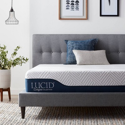 Lucid Comfort Collection Gel & Aloe Vera 10" Hybrid Memory Foam Mattress - Twin