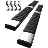 OEM Style Running Boards for Silverado/Sierra Crew Cab, 6.5" Wide Stainless Steel, 2007-2018 Models, Easy Installation - 2 of 4