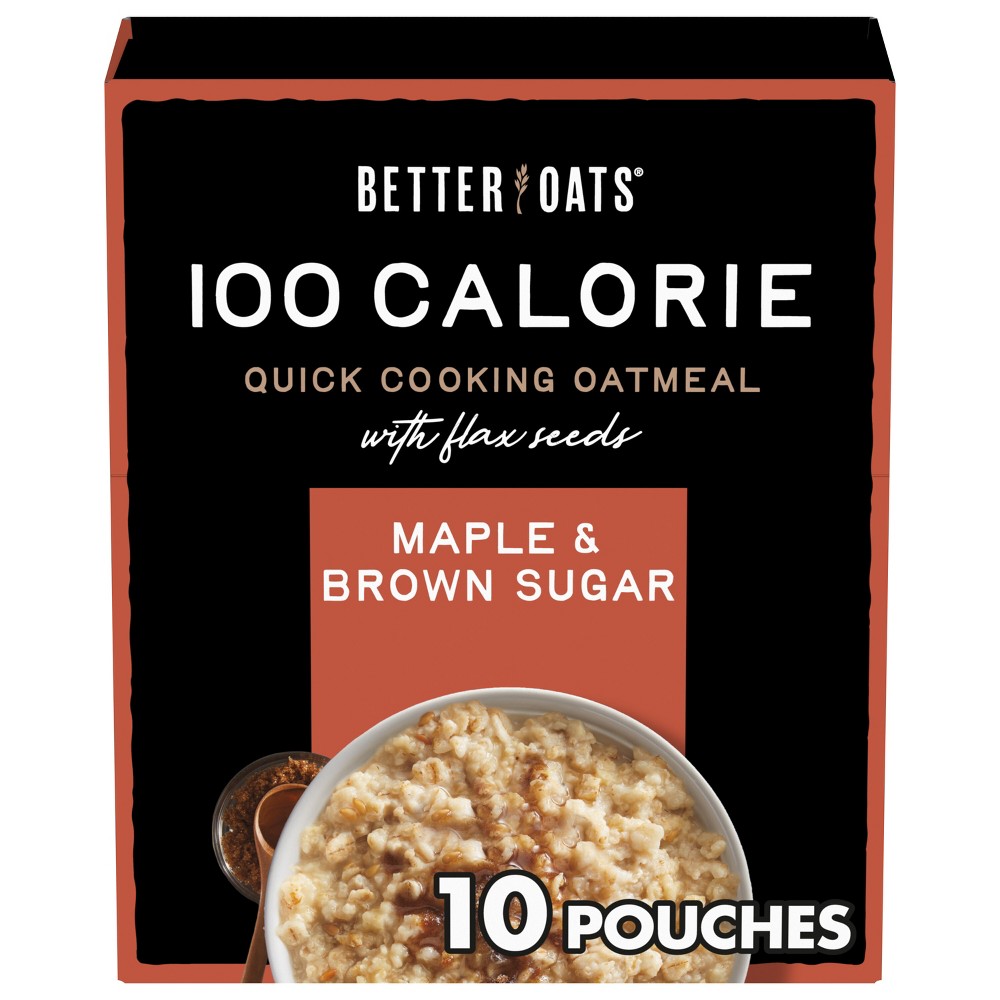 UPC 883921178986 product image for Better Oats 100 Calories Maple & Brown Sugar Whole Grain Instant Oatmeal with Fl | upcitemdb.com
