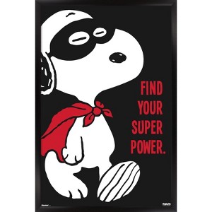 スヌーピータペストリー AMERICA, YOU'RE BEAUTIFUL! Trends International Peanuts - Snoopy Find Your Superpower Framed