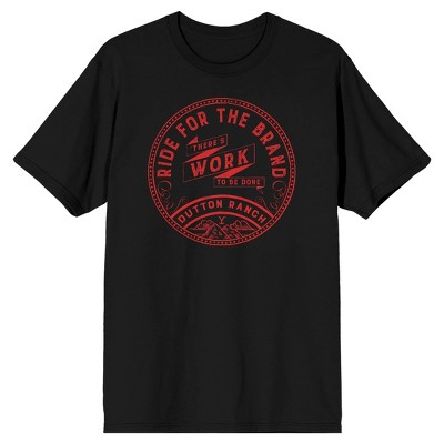 Yellowstone Ride For The Brand Men's Black T-shirt-small : Target