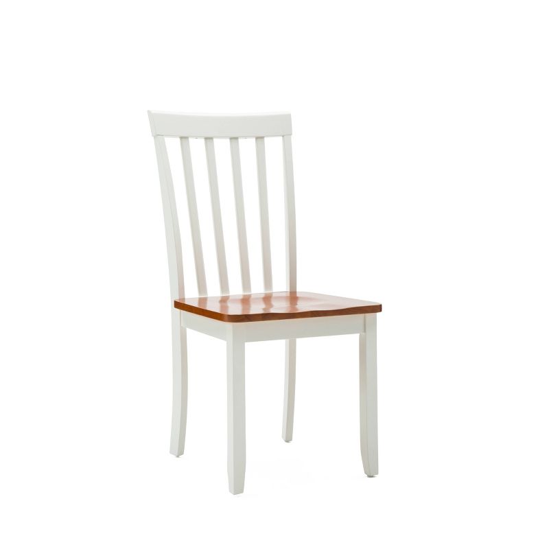 Set of 2 Bloomington Dining Chairs White/Honey Oak - Boraam, 3 of 10