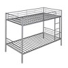 PAGED Twin over Twin Bunk Bed Modern Convertible Metal Bed Frame with Guardrail and Ladder for Bedroom - 4 of 4
