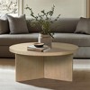 Sadie Round Coffee Table Reclaimed Greige - 4 of 4