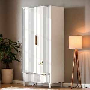 Wardrobe Armoire 2 Door 1 Drawer - 1 of 4