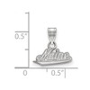 Black Bow Jewelry 10k White Gold Maine Black Bears NCAA Small Pendant - 2 of 3
