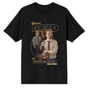 Criminal Minds Spencer Reid Is A Complex Man Adult Black Crew Neck Short Sleeve T-shirt - 1 of 4