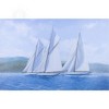 Old Modern Handicrafts Robert Charles Mitchell Canvas Print – Sailing Yachts Mariquita, Moonbeam & Cambria Racing 23x35 in - 2 of 4