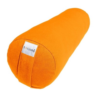 Sol Living Yoga Bolster Pillow with Removable Cover Rectangle