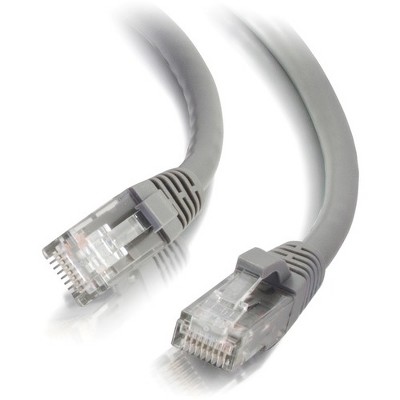 C2G 25ft Cat6 Snagless Unshielded (UTP) Network Patch Ethernet Cable - Gray - Category 6 for Network Device - RJ-45 Male - RJ-45 Male - 25ft - Gray