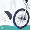 DSVIMOY Bicycles, Kids Bike with Double Disc Brakes, Children's Bicycle for Boys Girls Age 12+ Years, White, 68.8"*26.77"*47.6" - 3 of 4