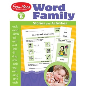 Word Family Stories and Activities, Kindergarten - Grade 2 (Level B), Teacher Resource - (Word Family: Stories & Activities) (Paperback) - 1 of 1