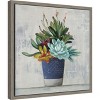 Amanti Art Succulent Still Life I Navy by Julia Purinton Canvas Wall Art Print Framed 16 x 16-in. - 2 of 4