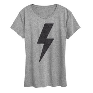Women's - Instant Message - Lightning Bolt Sparkle Short Sleeve Graphic T-Shirt - 1 of 4