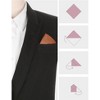 INSPIRE CHIC Men's Cotton Solid Color Formal Suit Pocket Squares - 3 of 4