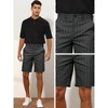 Lars Amadeus Men's Regular Fit Lightweight Business Striped Chino Shorts - 4 of 4