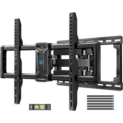 Full Motion TV Wall Mount for 42-85" TVs up to 132 lbs, Dual Articulating Arms, Tool-Free Tilt, Max VESA 600x400mm, Fits 8"/12"/16" Studs