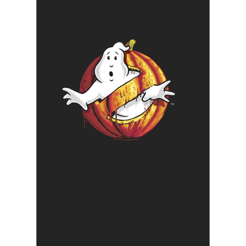 Girl's Ghostbusters Halloween Pumpkin Logo T-Shirt, 2 of 5