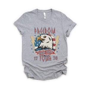 Simply Sage Market Women's Freedom Tour Born Free Short Sleeve Graphic Tee - 1 of 4
