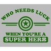 Juniors Womens Marvel St. Patrick's Day Captain America No Luck Needed T-Shirt - 2 of 4