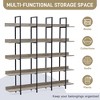 5 Tier Bookshelf Retro Industrial Style Open Storage Display Rack - ModernLuxe - 4 of 4