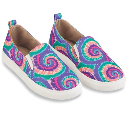 tie dye slip on sneakers