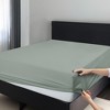 Microfiber Fitted Sheets Deep Pocket Up to 16-Inch , Ultra Soft , Easy Fit , Hypoallergenic Fitted Bed Sheets - Lux Decor Collection - 2 of 4