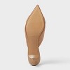 Women’s Larissa Pointed Toe Mule Heels – A New Day™ Beige - 4 of 4