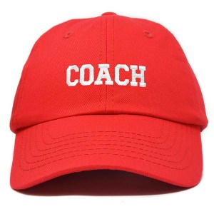 Dalix Coach Embroidered Sports League Baseball Cap Adjustable Dad Hat Mens - 1 of 4