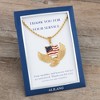 Anna-Kaci Flying Eagle with American Flag Pendant Necklace with Patriotic Gift Message Card & Envelope Jewelry Gift - 3 of 4
