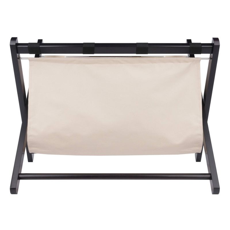 Dora Luggage Rack with Removable Fabric Basket Walnut Brown - Winsome, 6 of 9