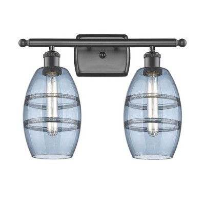 Vaz - 2 Light Bath Vanity In Industrial Style-9.13 Inches Tall and 15.88 Inches Wide