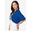 Jessica London Women's Plus Size Curved Hem Shrug - 4 of 4