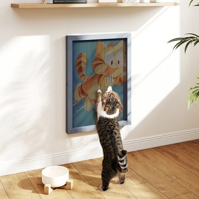 DOMETOUR Replaceable Cat Scratching Board with Cute Patterns