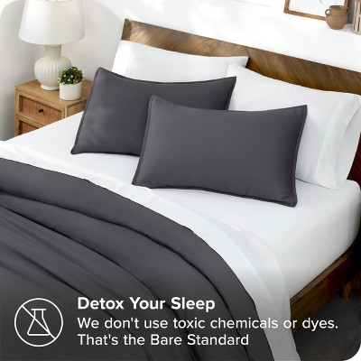 Full/Queen Forged Iron Grey TENCEL Lyocell Duvet Cover Set
