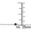EVERLY JEWELRY | Sterling Silver 1 CT TW Black Bead Diamond Necklace, 18 inc - 2 of 4