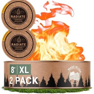 Radiate Portable Campfire As Seen On Shark Tank - Reusable Travel Fire Pit for Camping, Patios and Beach Days - 8" (XL/2 Pack) - 1 of 4
