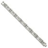 Black Bow Jewelry Mens 1/10 Ctw Blk Diamond Stainless Steel 11mm Link Bracelet, 8.75 In - 2 of 4