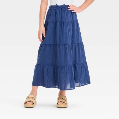 Girls' Tiered Maxi Skirt - art class™